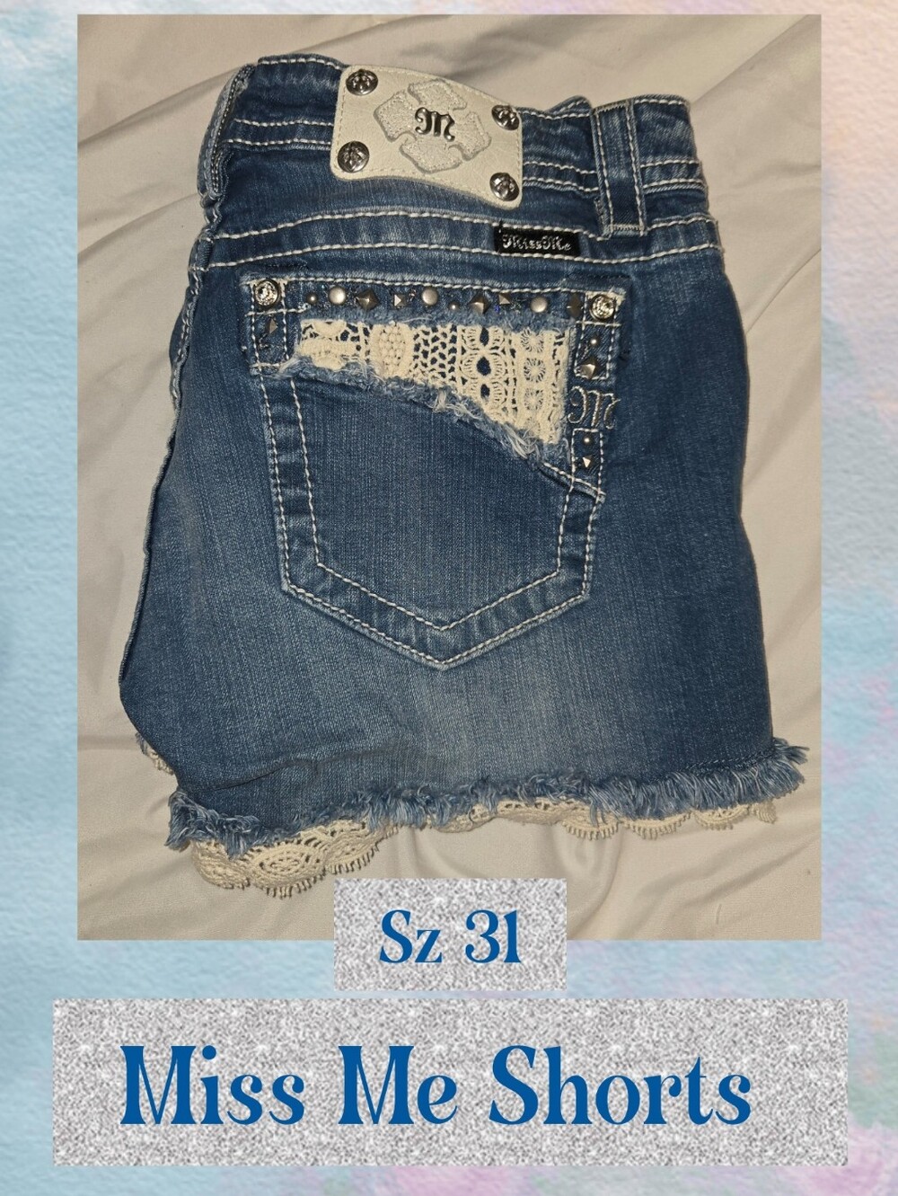 Miss Me Women's Denim Shorts Sz 31